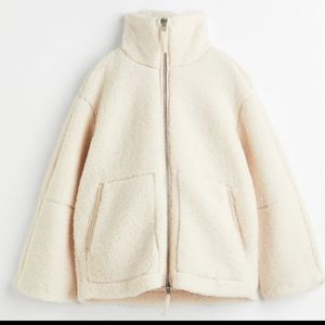 H&M Teddy Bear Jacket Faux Shearling